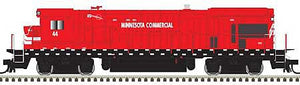 Atlas 10003646 HO Scale GE B23-7 Phase 1 Low Nose - LokSound and DCC - Master Gold -- Minnesota Commercial 43 (red, white)