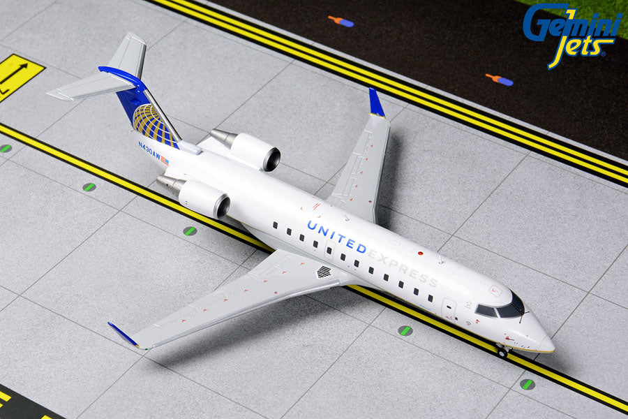 Gemini Jets 1/200 G2UAL795 Gemini200 United Express Crj200 1/200 Reg#N430Aw