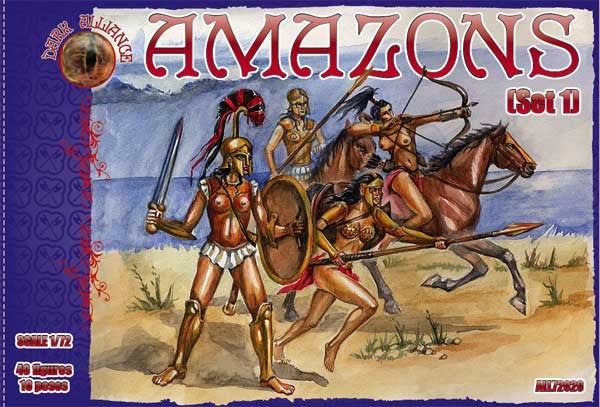 Alliance Figures 72020 1/72 Amazons Women Warriors Set #1 Figures (40)