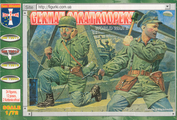 Orion Figures 72018 1/72 WWII German Paratroopers (24)