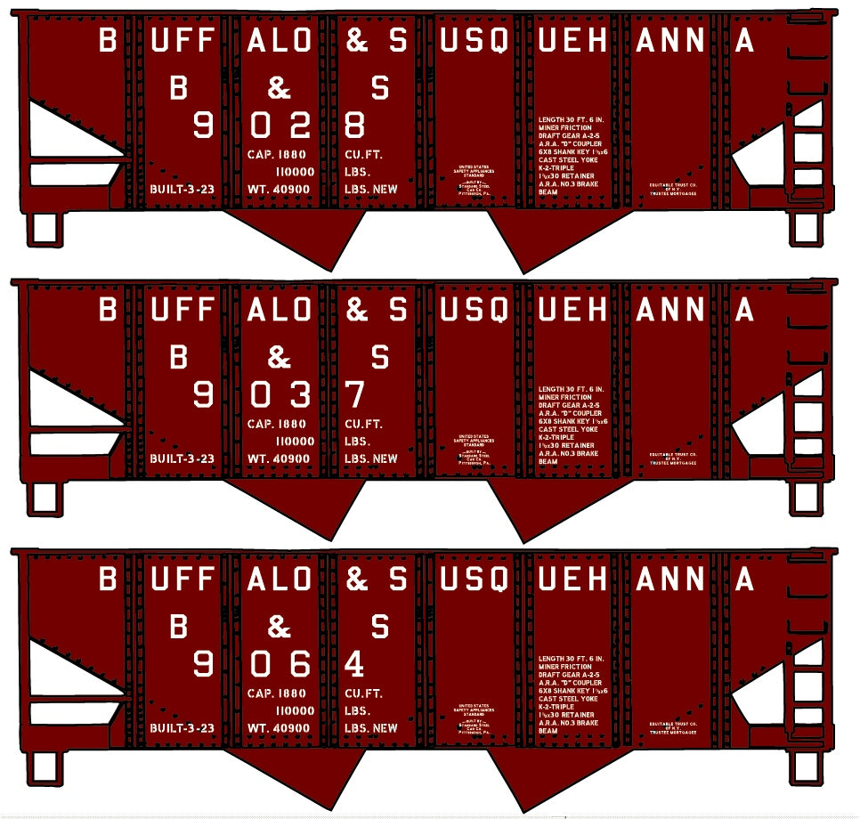 Accurail 24294 Ho Usra Hopper B&S 3#Set