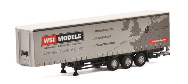 WSI 39539 1/50 Scale Wsi Models - 3-Axle Curtainside Trailer