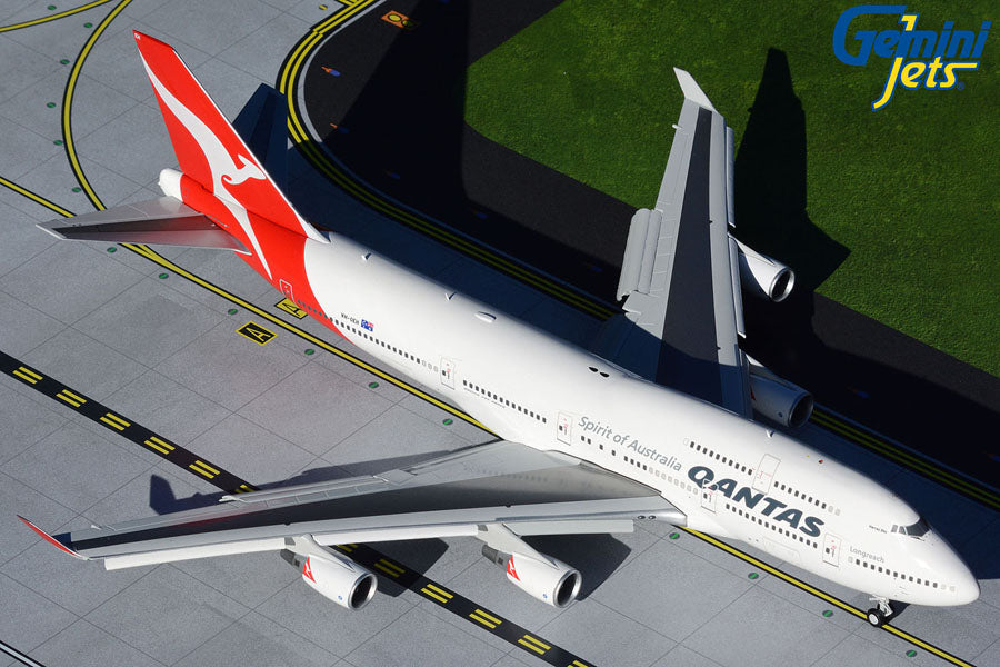 Gemini Jets 1/200 G2QFA734 Gemini200 Qantas 747-400Er 1/200 Reg#Vh-Oeh Hervey Bay (**)
