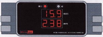 DCC Specialties RAMPMETER2 All Scale RRampmeter; Digital Meter for DCC, DC & AC Volts & Amps -- Version II - Enclosed w/Clip Leads