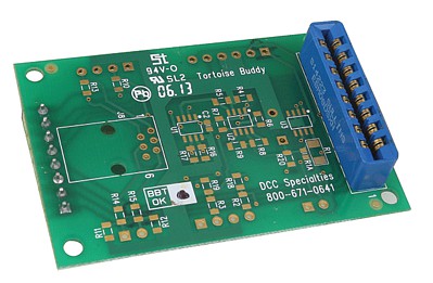 DCC Specialties TORTBABY All Scale Tortoise Buddy Turnout Motor Control Light & Terminal Plug-In Board -- Baby