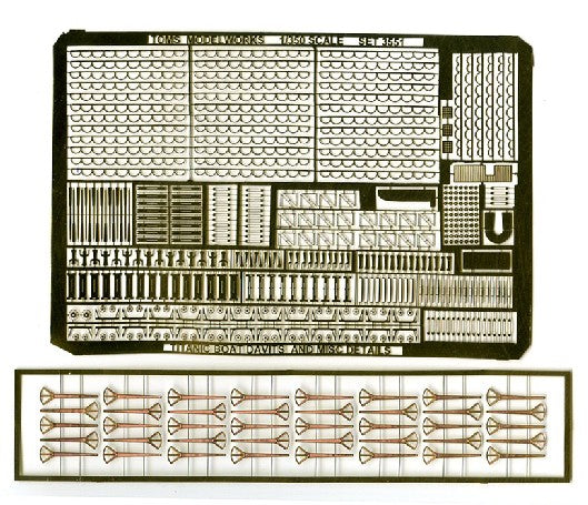 Toms Model Works 3551 1/350 RMS Titanic Davit & Misc. Detail Set (D)
