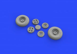 Eduard 632106 1/32 Aircraft- Spitfire Mk IX Wheels 4-Spoke for RVL (Resin)(D)