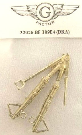 G Factor Models 32026 1/32 BF109E4 White Bronze Landing Gear for DML (D)