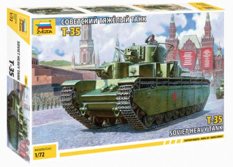 Zvezda 5061 1/72 Soviet T35 Heavy Tank (Snap)