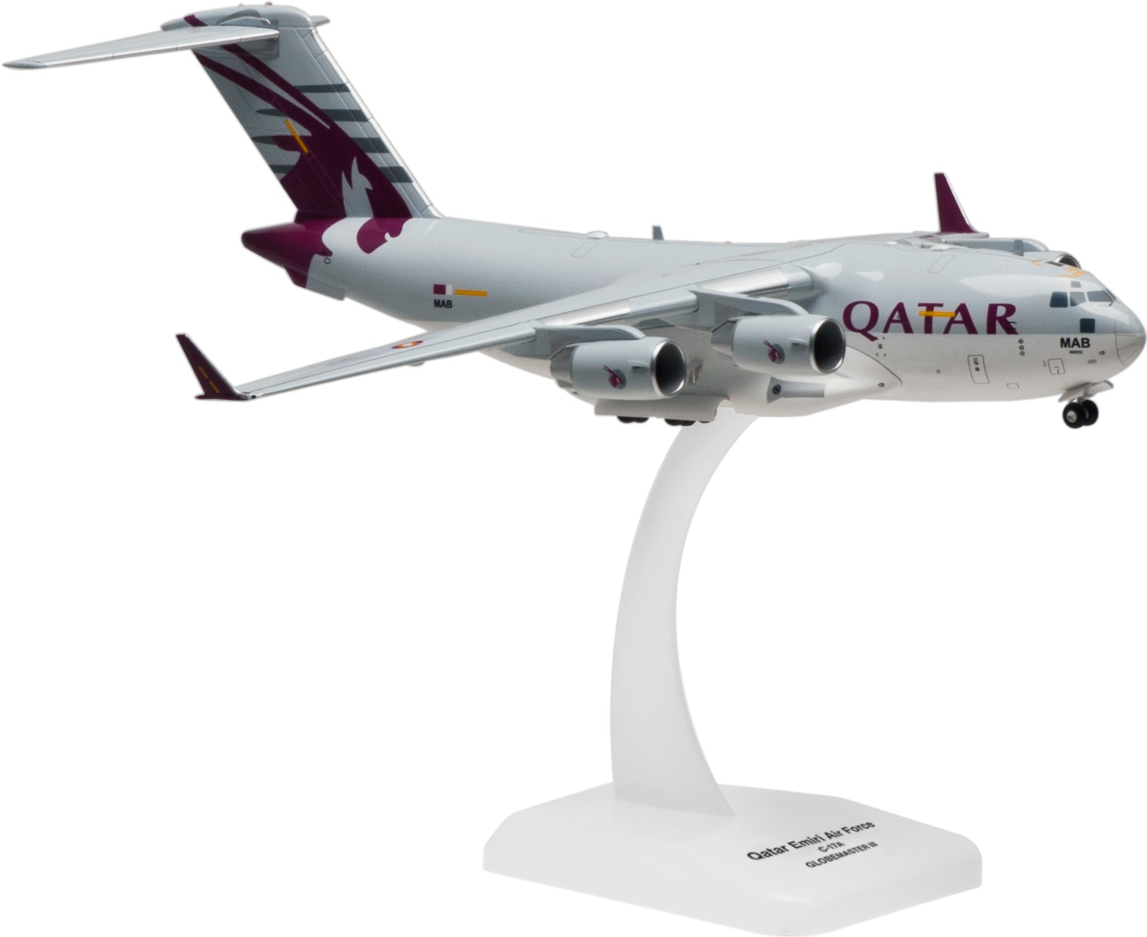 Hogan Wings Miliary 1/200 HG7075 Hogan Qatar Emiri Air Force C-17 1/200 Special Livery