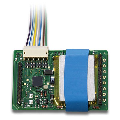 Digitrax DG583AR G Scale Large Scale & High Current Draw Wired Decoders -- 5 Amp, 8FX3, 1.45 x 2.23" w/Aristo Plug