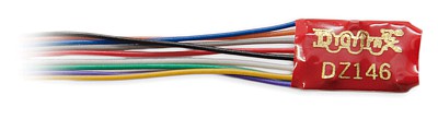 Digitrax DZ146 All Scale DZ146 Series 6 Control Decoder for Z, N & HO -- Wired .55 x .4 x .148"  14 x 10.23 x 3.77mm