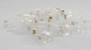 Digitrax LNRJ12P20 All Scale RJ12 Plug 20-Pack
