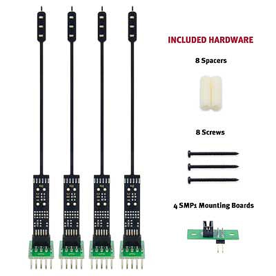 Digitrax SH2AB HO Scale SH2AB Mainline Signaling Kit -- Includes 2 Single-Head A Signals, 2 Single-Head B Signals, 4 SMP1 Mounts