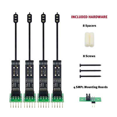 Digitrax SN2AB N Scale SN2AB Mainline Signaling Kit -- Includes 2 Single-Head A Signals, 2 Single-Head B Signals, 4 SMP1 Mounts