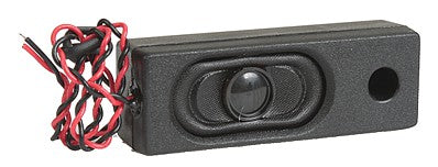 Digitrax SP531832B All Scale Speaker w/Ported Enclosure & Wires -- Rectangular - 53 x 18 x 14mm, 32-Ohm