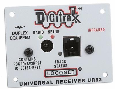 Digitrax UR92 All Scale LocoNet Duplex Transceiver Panel -- Includes Simplex IR Support