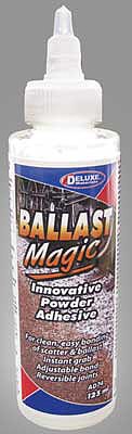 Deluxe Materials AD74 All Scale Ballast Magic Adhesive Powder -- 4.2oz 125mL