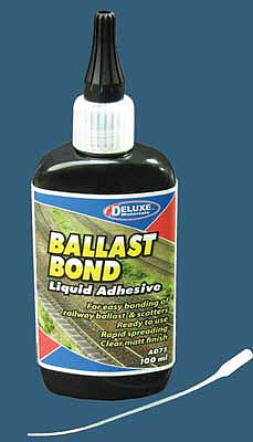 Deluxe Materials AD75 All Scale Ballast Bond Liquid Adhesive -- 3.4oz 100mL