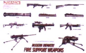 Dragon Models 3808 1/35 Modern Infantry Fire Support Weapons Set (24)