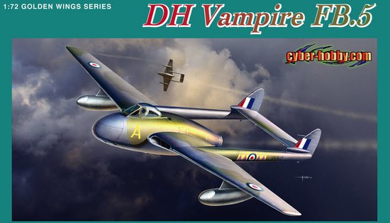 Dragon Models 5085 1/72 DH Vampire FB5 RAF Fighter