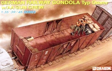 Dragon Models 6086 1/35 German Railway Gondola Type OMMR w/AA Crew