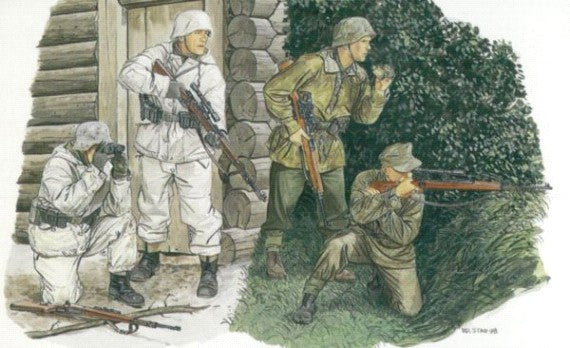 Dragon Models 6093 1/35 German Snipers (4)
