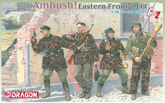 Dragon Models 6333 1/35 Ambush! German Soldiers Eastern Front 1944 (4) (Re-Issue)