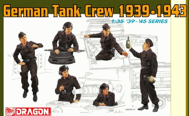 Dragon Models 6375 1/35 German Tank Crew 1939-43 (6)