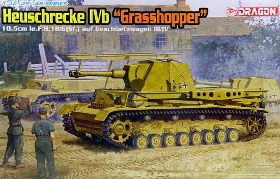 Dragon Models 6439 1/35 Heuschrecke IVb Grasshopper Tank w/10.5cm leFH18 Gun