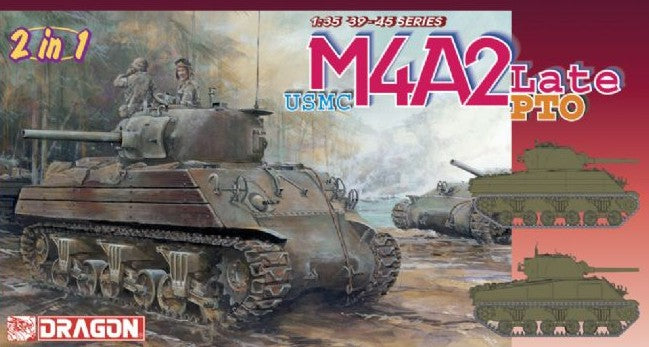 Dragon Models 6462 1/35 USMC M4A2 Late Tank Pacific Theater Operation (2 in 1) (Re-Issue)