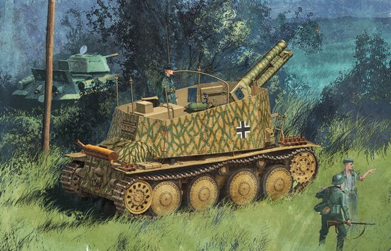 Dragon Models 6470 1/35 SdKfz 138/1 Geschutzwagon 38H Tank w/sIG 33/1 Gun (Re-Issue)