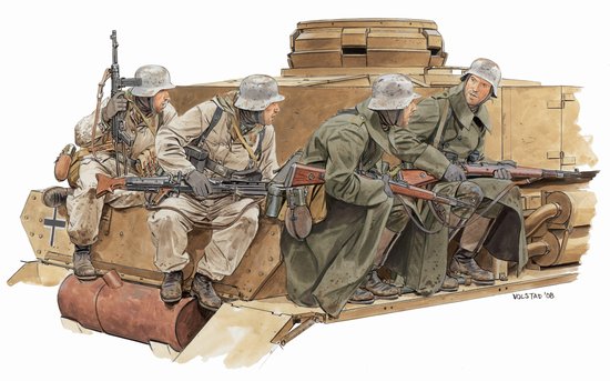Dragon Models 6513 1/35 Panzer Riders Winter 1943-44 (4) (Re-Issue)