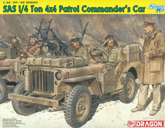 Dragon Models 6724 1/35 SAS 1/4-Ton 4x4 Patrol Commander's Car (Re-Issue) 