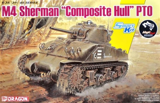 Dragon Models 6740 1/35 M4 Sherman Composite Hull PTO Tank (Ltd Production)