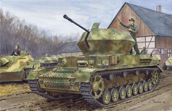 Dragon Models 6746 1/35 Flakpanzer IV Ostwind Ausf G Tank w/Zimmerit