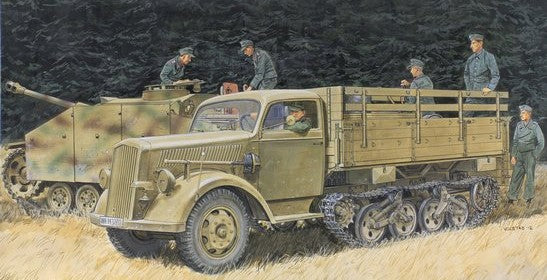 Dragon Models 6761 1/35 SdKfz 3a Maultier Halftrack w/3 Soldiers