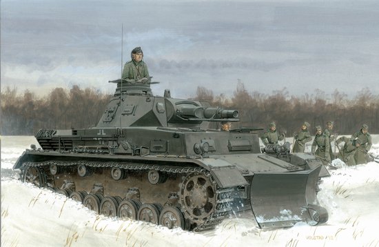 Dragon Models 6764 1/35 PzKpfw IV Ausf B Tank w/Snow Plow