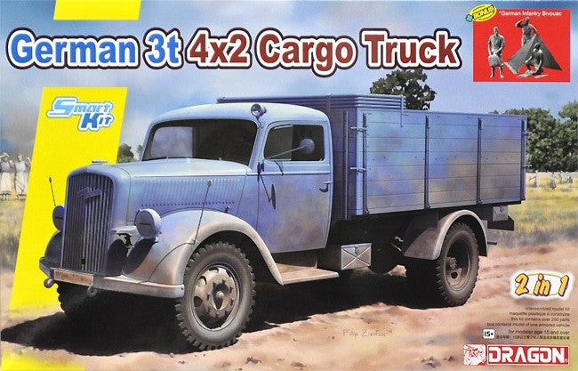 Dragon Models 6974 1/35 German 3-Ton 4x2 Cargo Truck (2 in 1)
