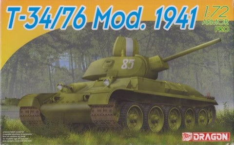 Dragon Models 7259 1/72 T34/76 Mod 1941 Tank