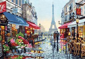 Dimensions Puzzles 91651 Paris Flower Shop Paint by Number (20"x14")