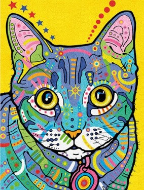Dimensions Puzzles 91694 Colorful Cat Pencil by Number (9"x12")