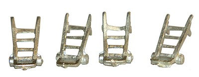 Durango Press 142 HO Scale 2-Wheel Hand Cart - Kit -- Unpainted pkg(4)