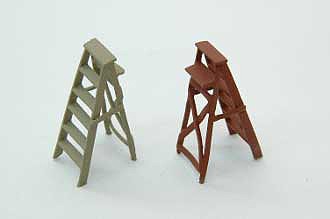 Durango Press 179 HO Scale Step Ladder -- Unpainted Metal Castings pkg(2)