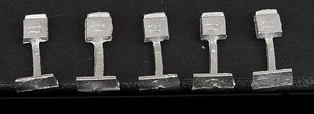 Durango Press 217 HO Scale Letter Boxes -- Unpainted Metal Castings pkg(5)