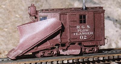 Durango Press 42 HOn3 Scale Snow Plow Flanger - HOn3 Kit -- Rio Grande Southern #02