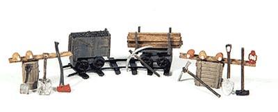 Durango Press 44 HO Scale 18" Gauge Mining Equipment Deluxe Detail Set - Kit