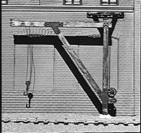 Durango Press 68 HO Scale Jib Crane Kit -- 2-3/4 x 3/4" 7 x 2cm