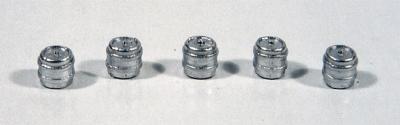Durango Press 77 HO Scale Aluminum Kegs pkg(5) -- Small