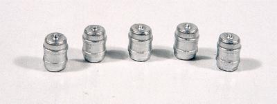 Durango Press 78 HO Scale Aluminum Kegs pkg(5) -- Large